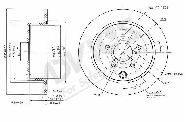Brake Disc (F6R210B)