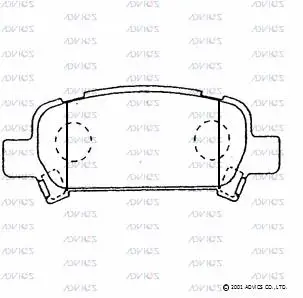 Brake Pad Set, disc brake (F2N015)