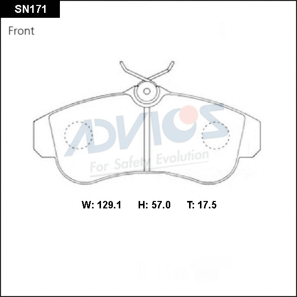 Brake Pad Set, disc brake (SN171)