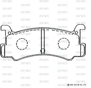 Brake Pad Set, disc brake (E2N032)