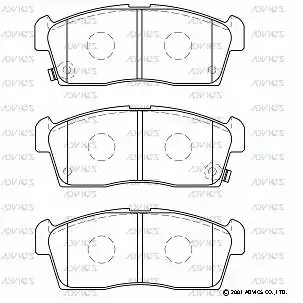 Brake Pad Set, disc brake (SN589P)