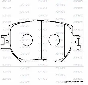 Brake Pad Set, disc brake (SN125)