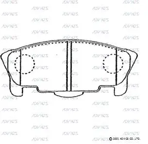 Brake Pad Set, disc brake (G1N015)
