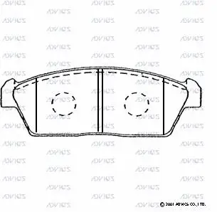 Brake Pad Set, disc brake (H1N008)