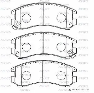 Brake Pad Set, disc brake (SN760P)