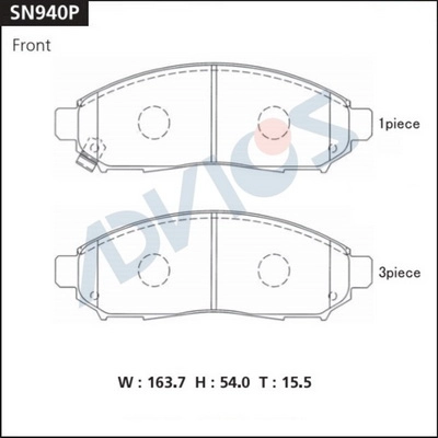 Brake Pad Set, disc brake