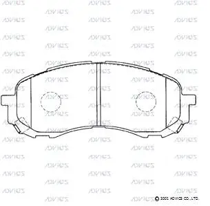 Brake Pad Set, disc brake (F1N020)