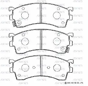Brake Pad Set, disc brake (E1N026)