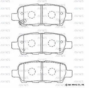 Brake Pad Set, disc brake (B2N095)
