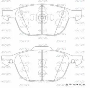Brake Pad Set, disc brake (SN918)