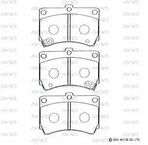 Brake Pad Set, disc brake (E1N014)