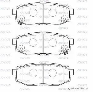 Brake Pad Set, disc brake (SN146P)