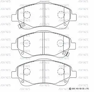 Brake Pad Set, disc brake (SN933P)