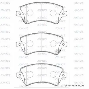 Brake Pad Set, disc brake (A1N199)