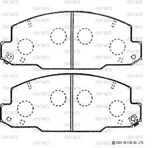 Brake Pad Set, disc brake (A1N100)