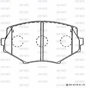 Brake Pad Set, disc brake (E1N022)