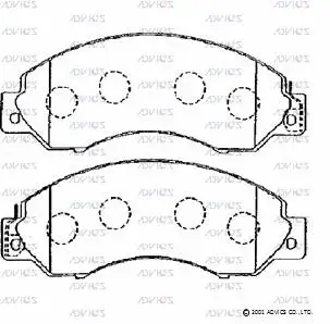Brake Pad Set, disc brake (SN813P)