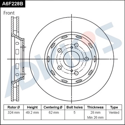 Brake Disc (A6F228B)