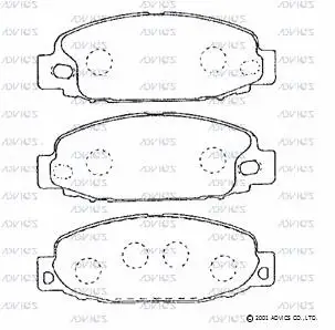 Brake Pad Set, disc brake (SN814E)