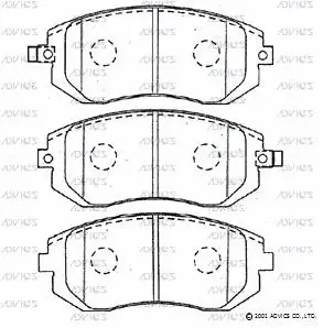 Brake Pad Set, disc brake (SN692P)