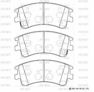 Brake Pad Set, disc brake (SN919P)