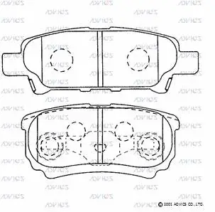 Brake Pad Set, disc brake (D2N049)