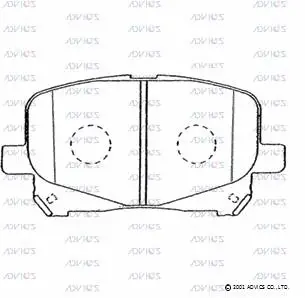 Brake Pad Set, disc brake (A1N101)