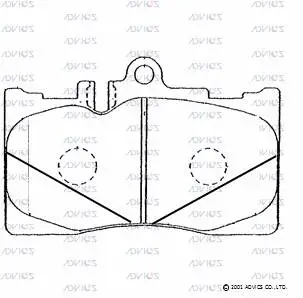 Brake Pad Set, disc brake (A1N009)