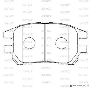 Brake Pad Set, disc brake (SN893)