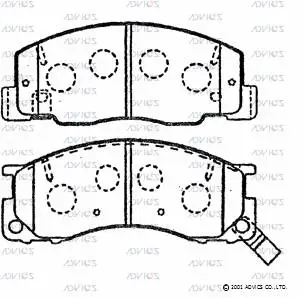 Brake Pad Set, disc brake (SN851P)