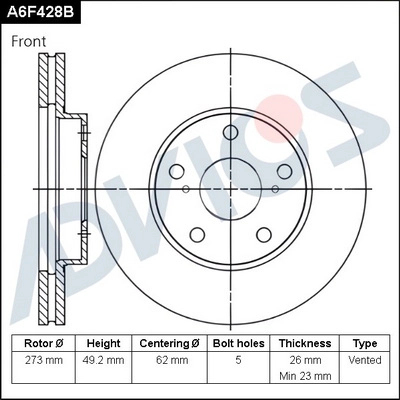 Brake Disc (A6F428B)