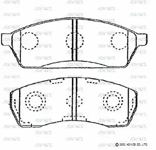 Brake Pad Set, disc brake (SN658)
