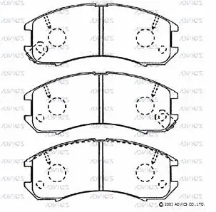 Brake Pad Set, disc brake (E1N035)