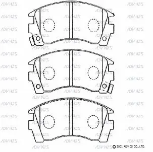 Brake Pad Set, disc brake (SN798P)
