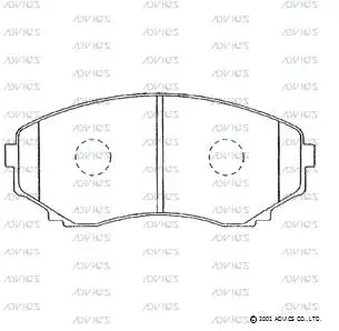 Brake Pad Set, disc brake (E1N004)