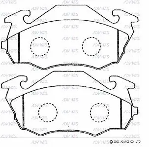 Brake Pad Set, disc brake (F1N003)