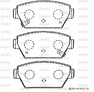 Brake Pad Set, disc brake (SN842P)
