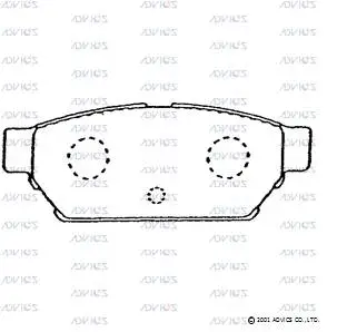 Brake Pad Set, disc brake (SN843)