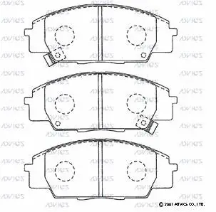 Brake Pad Set, disc brake (SN434P)