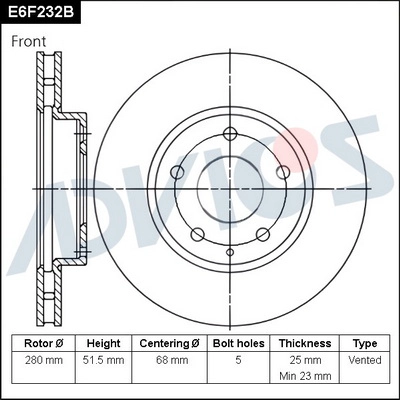 Brake Disc (E6F232B)