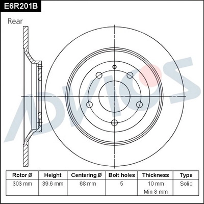 Brake Disc (E6R201B)