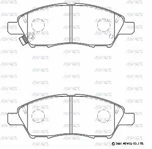 Brake Pad Set, disc brake (B1N093)