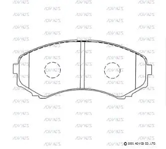 Brake Pad Set, disc brake (SN116)