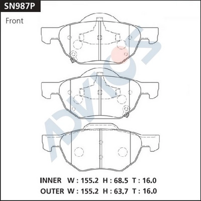 Brake Pad Set, disc brake