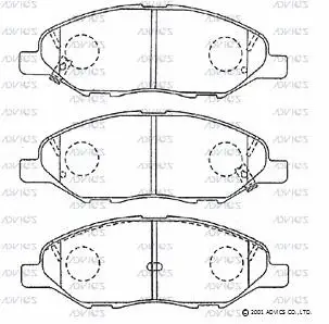 Brake Pad Set, disc brake (B1N234)