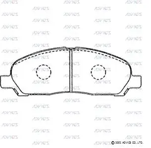 Brake Pad Set, disc brake (D1N045)