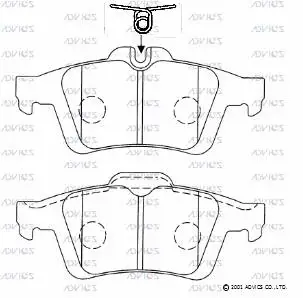 Brake Pad Set, disc brake (E2N065)