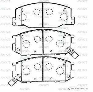 Brake Pad Set, disc brake (A1N092)