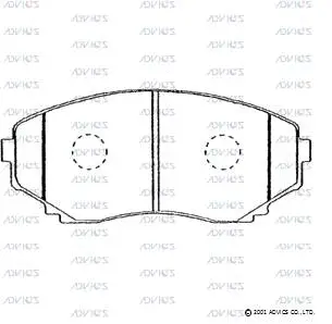 Brake Pad Set, disc brake (E1N021)