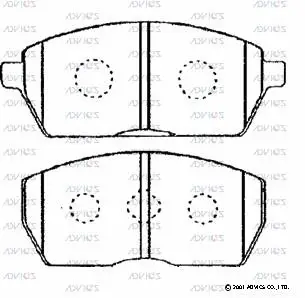 Brake Pad Set, disc brake (H1N006)